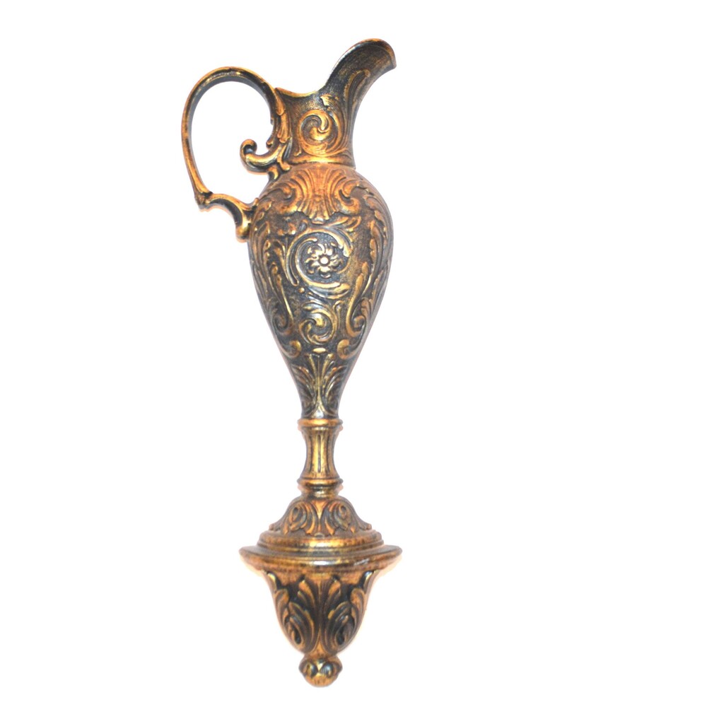 Vintage Ewer Tall Antique Gold Wall Decor Renaissance Regency Maximalism